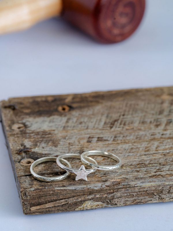 Stacking rings, star centrepiece option, workshop