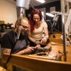 Jewellery making workshop pupil