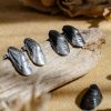 Mussel shell stud earrings