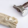 Silver couples glitter hammered ringsring Silver couples glitter hammered rings
